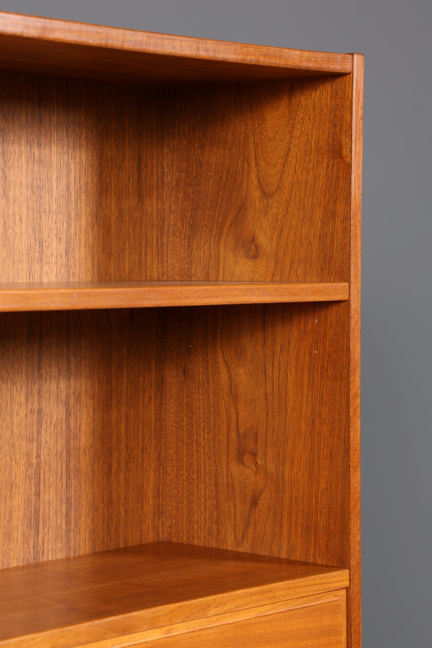 Schlichter Mid Century Schrank Vintage Highboard Sekretär echt Holz Regal 60er Jahre