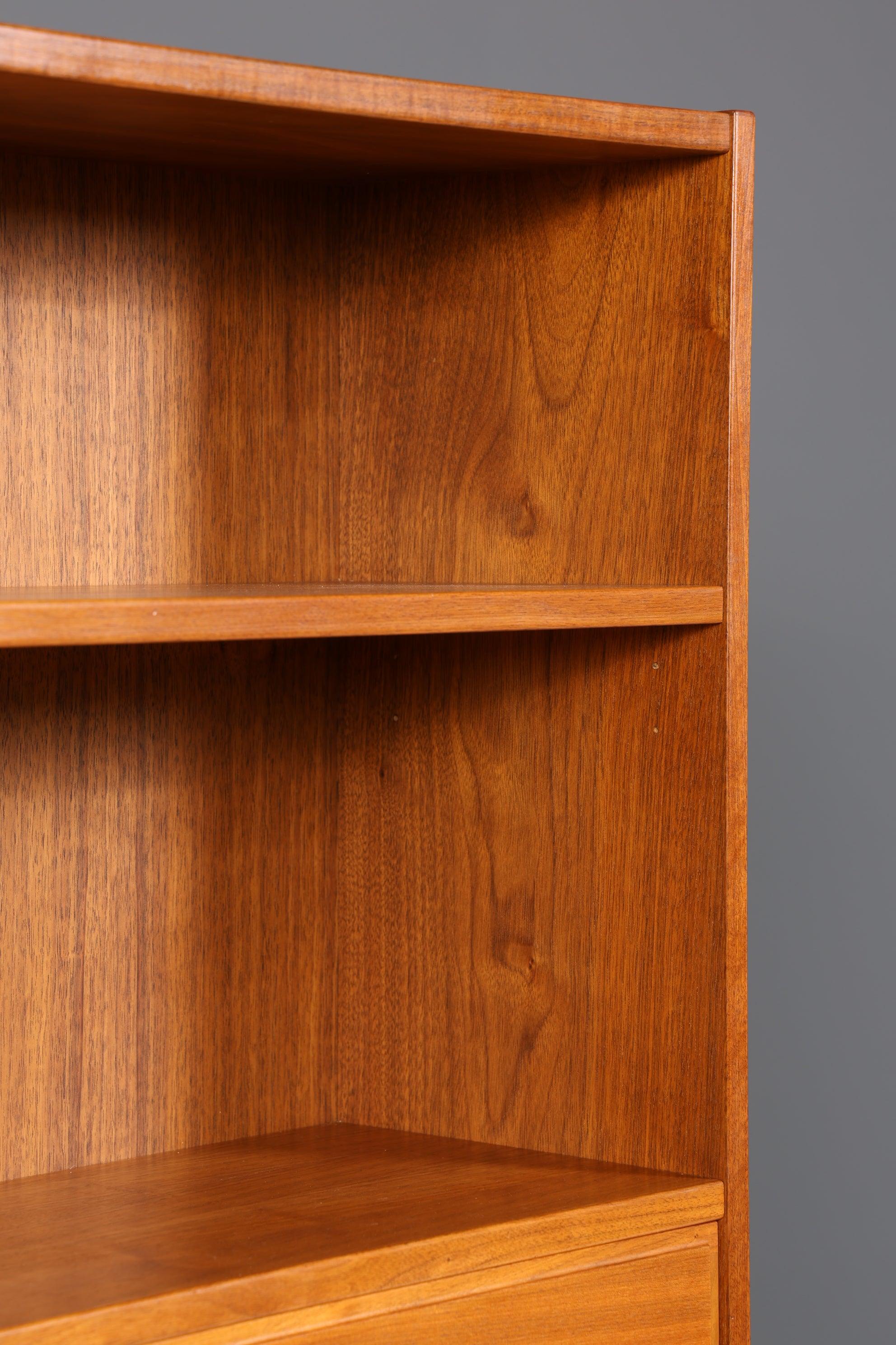 Schlichter Mid Century Schrank Vintage Highboard Sekretär echt Holz Regal 60er Jahre