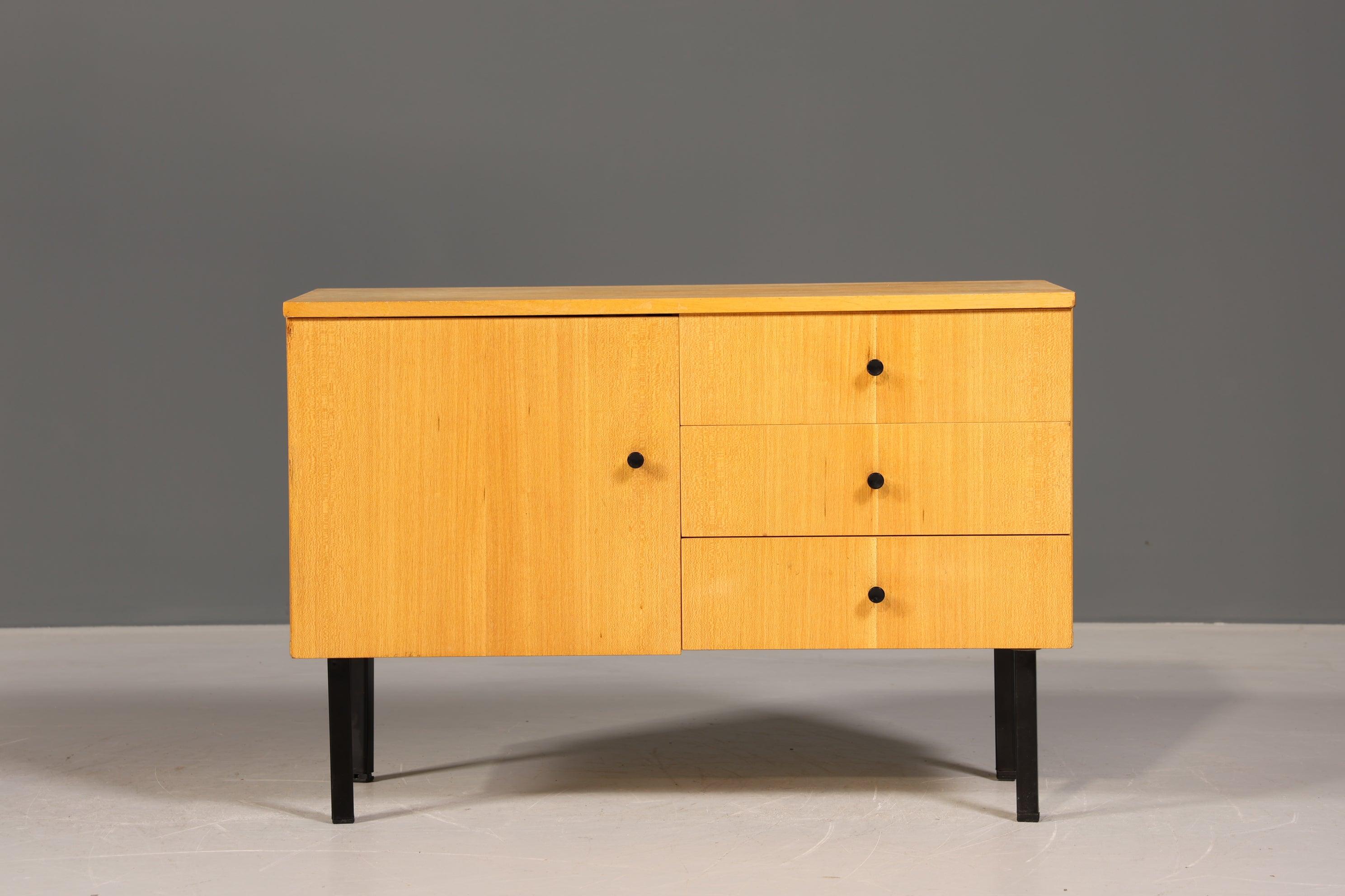 Schlichte Mid Century Kommode Vintage Flur Kommode Retro Klappkommode 70s - Kommode