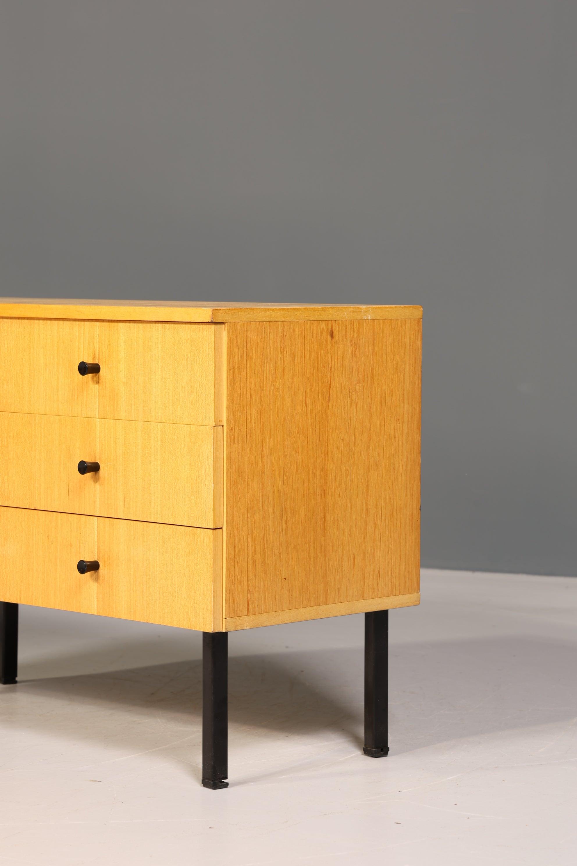 Schlichte Mid Century Kommode Vintage Flur Kommode Retro Klappkommode 70s - Kommode