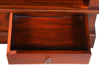 Traumhaftes Regal im Kolonial Stil Schrank Englisch Antik Stil Bücherregal Bibliothek Bookshelf 1 von 3