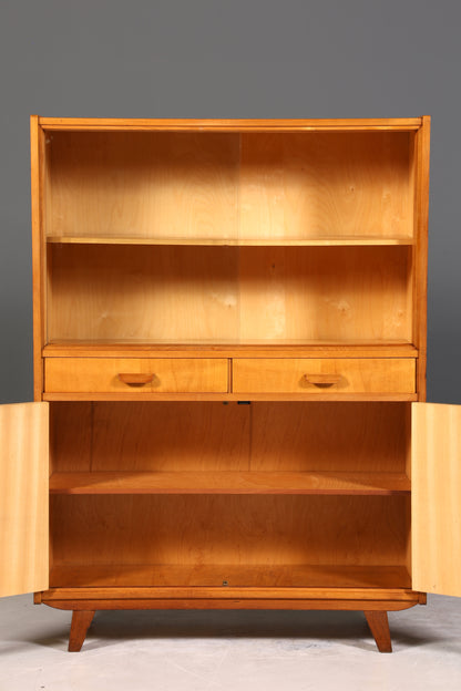 Traumhafter Mid Century Schrank Retro Vitrine 60s Highboard Kommode Bücherregal Vintage Regal