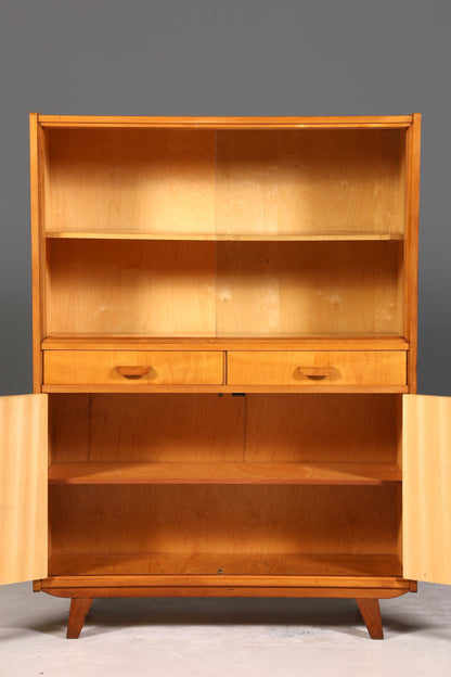 Traumhafter Mid Century Schrank Retro Vitrine 60s Highboard Kommode Bücherregal Vintage Regal