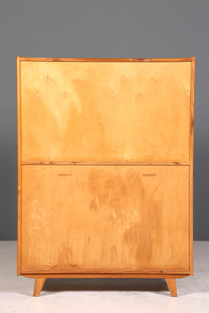 Traumhafter Mid Century Schrank Retro Vitrine 60s Highboard Kommode Bücherregal Vintage Regal