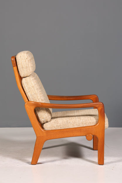 Wunderschöner Original Juul Kristensen Sessel Mid Century Liegefunktion Armlehnsessel Made in Denmark Teak Holz Lounge Sessel 60s 2 von 2