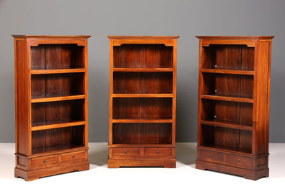 Traumhaftes Regal im Kolonial Stil Schrank Englisch Antik Stil Bücherregal Bibliothek Bookshelf 1 von 3