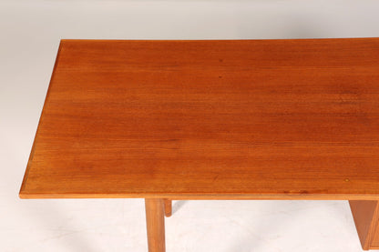 Wunderschöner Mid Century Schreibtisch Danish Design Teak Holz Bürotisch ausklappbarer Office Table Tisch