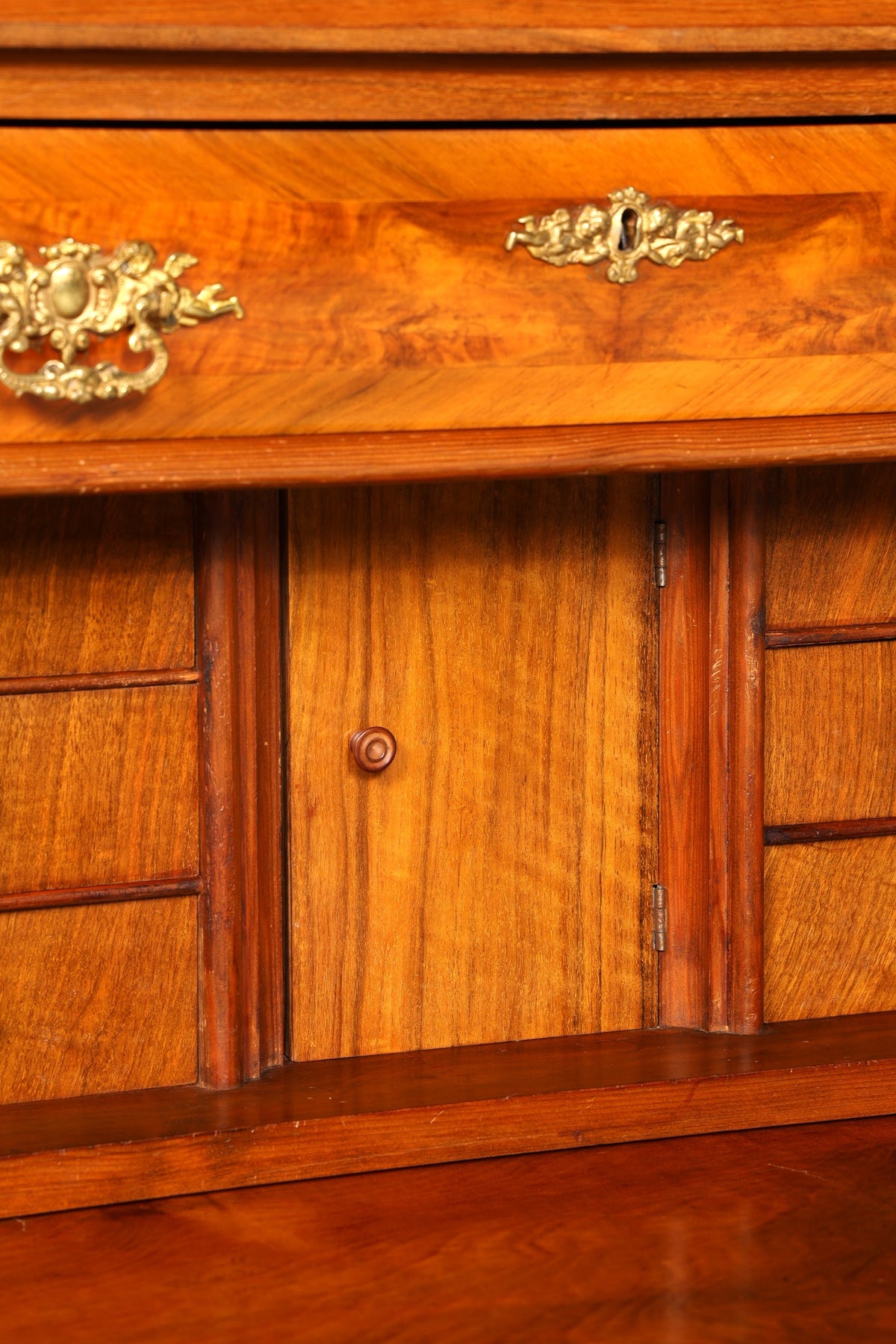 Edler Gründerzeit Sekretär Vertiko Highboard Louis Philippe Kommode Antik um 1880 Schreibsekretär
