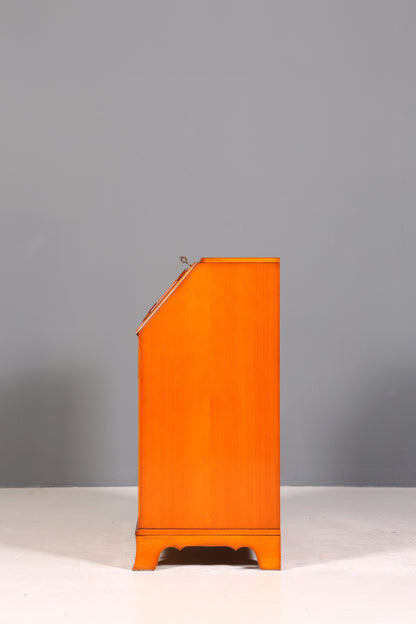 Stilvoller Englischer Sekretär Original Heldense Büro Schreibtisch Eibe Antik 60S Schreibkommode UK Schrank