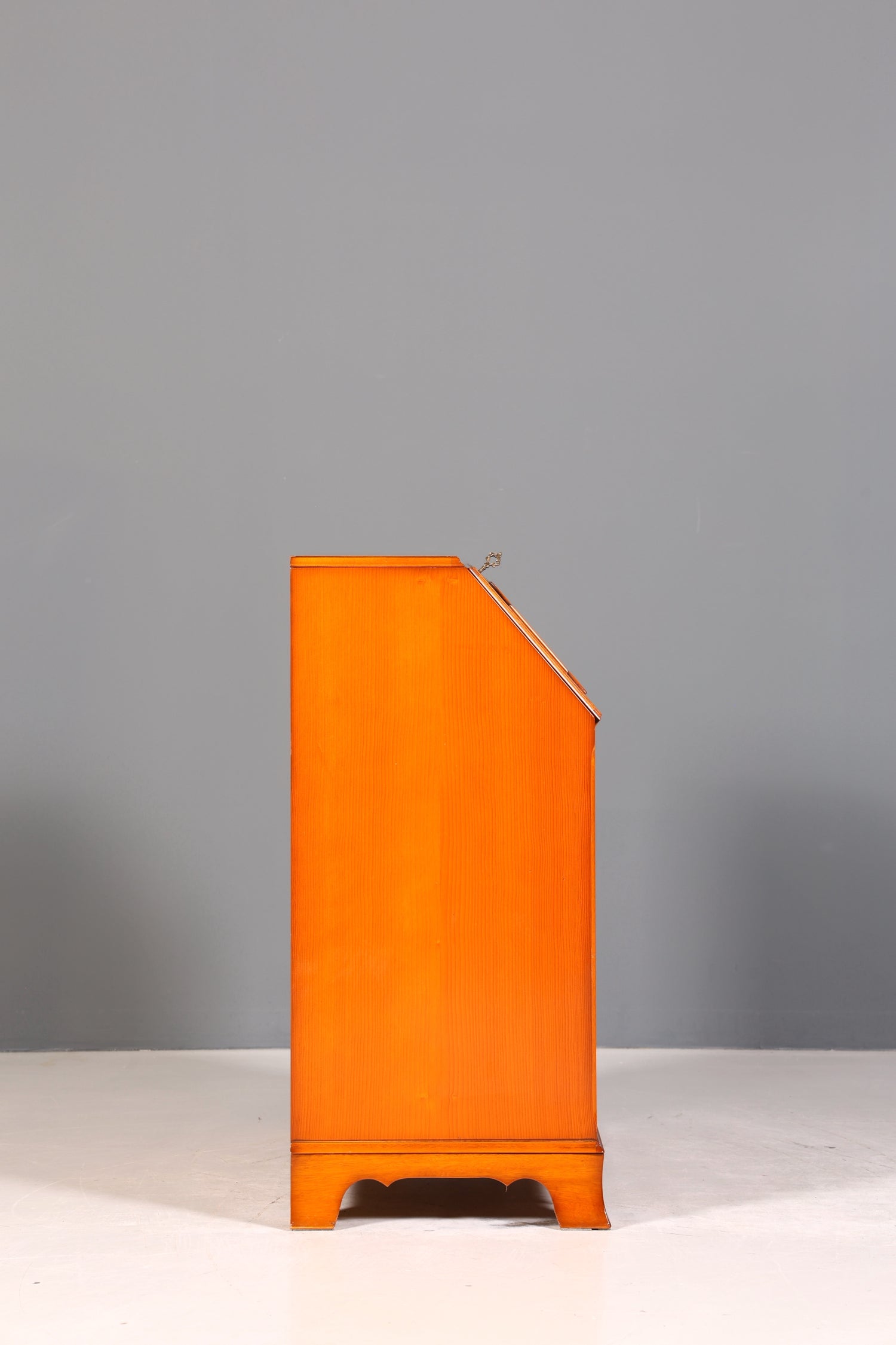 Stilvoller Englischer Sekretär Original Heldense Büro Schreibtisch Eibe Antik 60S Schreibkommode UK Schrank