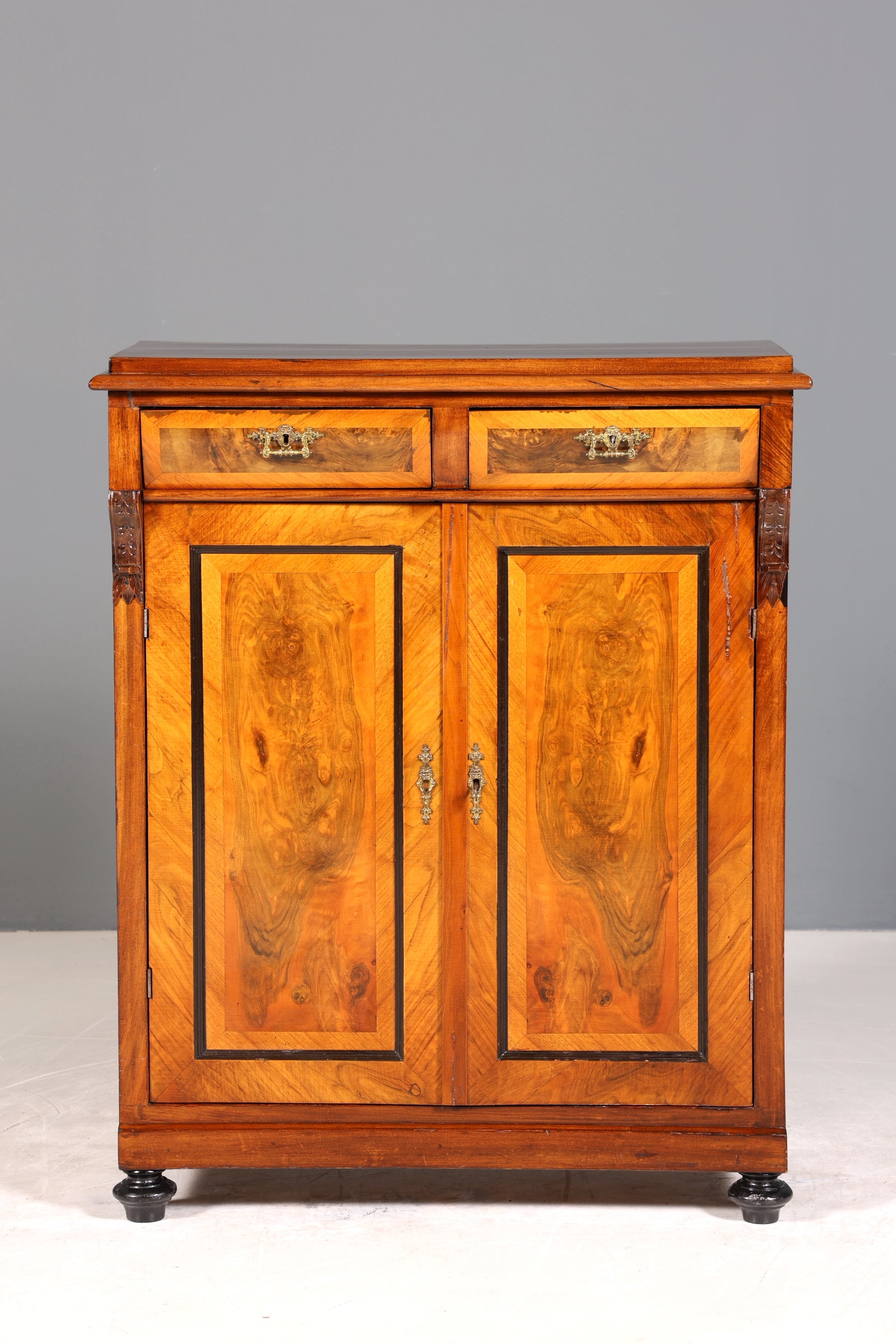 Traumhaftes Gründerzeit Vertiko Jugendstil Schrank Antik Highboard Kommode
