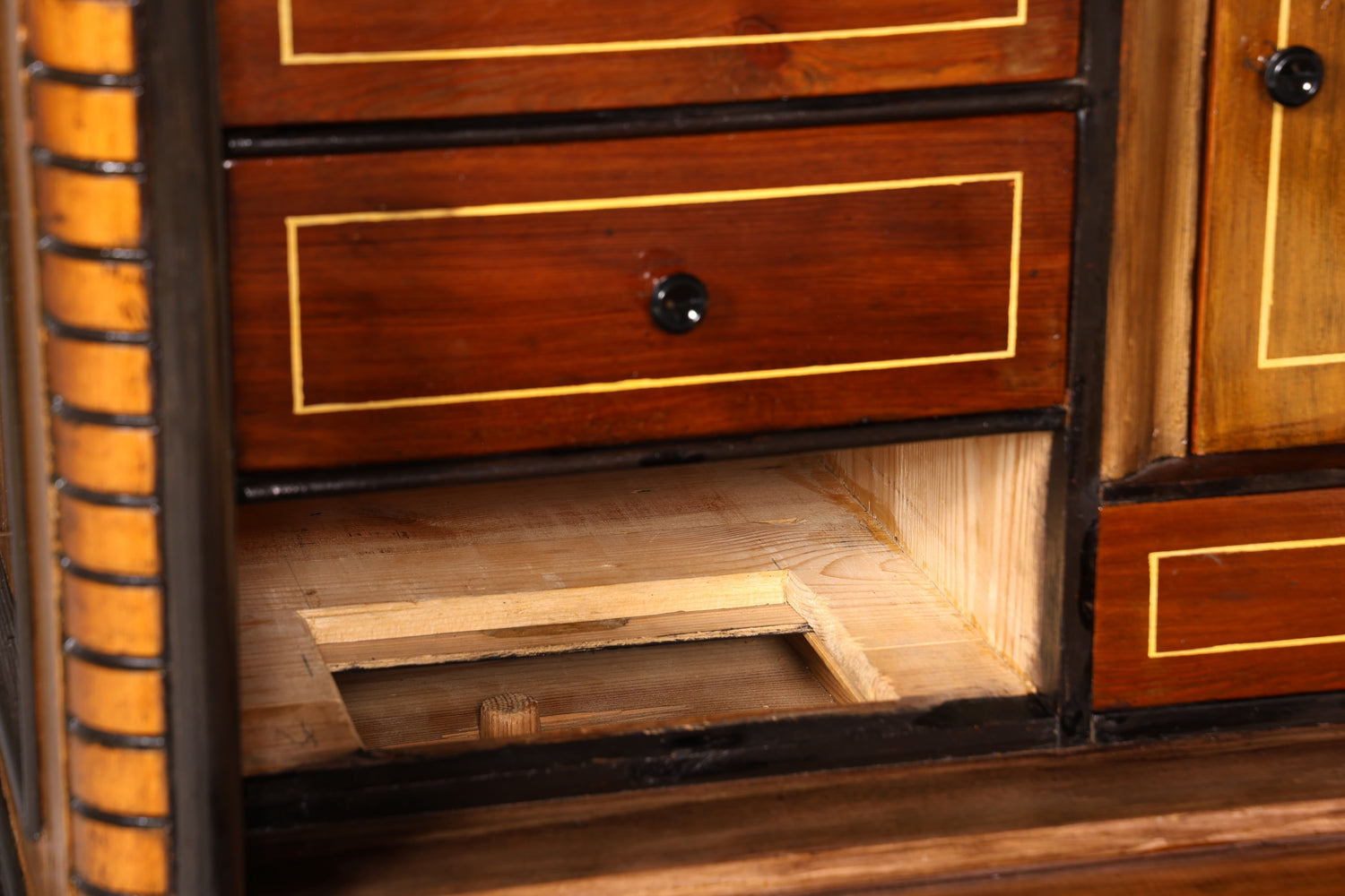 Wunderschöner Antik Sekretär echt Holz Schreibkommode Vertiko Schubladenkommode Schreibtisch