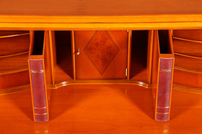Stilvoller Englischer Sekretär Original Heldense Büro Schreibtisch Eibe Antik 60S Schreibkommode UK Schrank