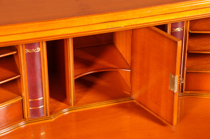 Stilvoller Englischer Sekretär Original Heldense Büro Schreibtisch Eibe Antik 60S Schreibkommode UK Schrank