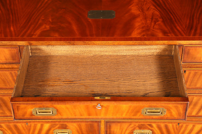 Traumhaftes Maritim Sideboard Englische Schiffs Kommode Englisch Antik Schrank Military Chest