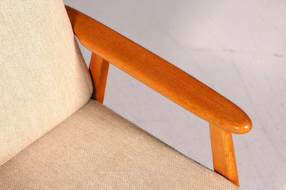 Wunderschöner Mid Century Sessel Made in Denmark Teak Holz Armlehnsessel 60s Designklassiker