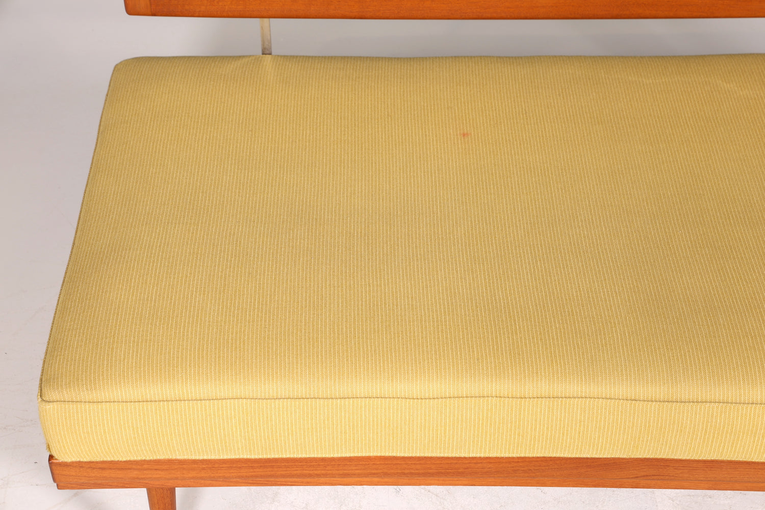 Seltenes Original Knoll Antimott Sofa Mid Century Couch Daybed Teak Holz 3-Sitzer Sofa Schlafsofa