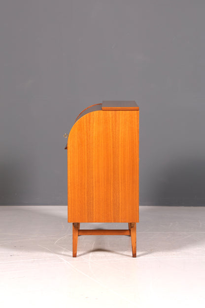 Wunderschöner Mid Century Rollladen Sekretär Danish Design Schreibkommode 60er Jahre Vintage