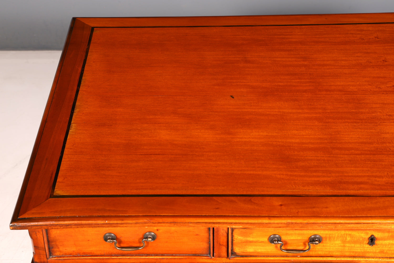 Beautiful English Mahogany Desk Antique Office Desk Partner Desk