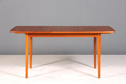 Traumhafter Mid Century Esstisch ausziehbarer Danish Design Teak Holz Küchentisch Esszimmer Tisch