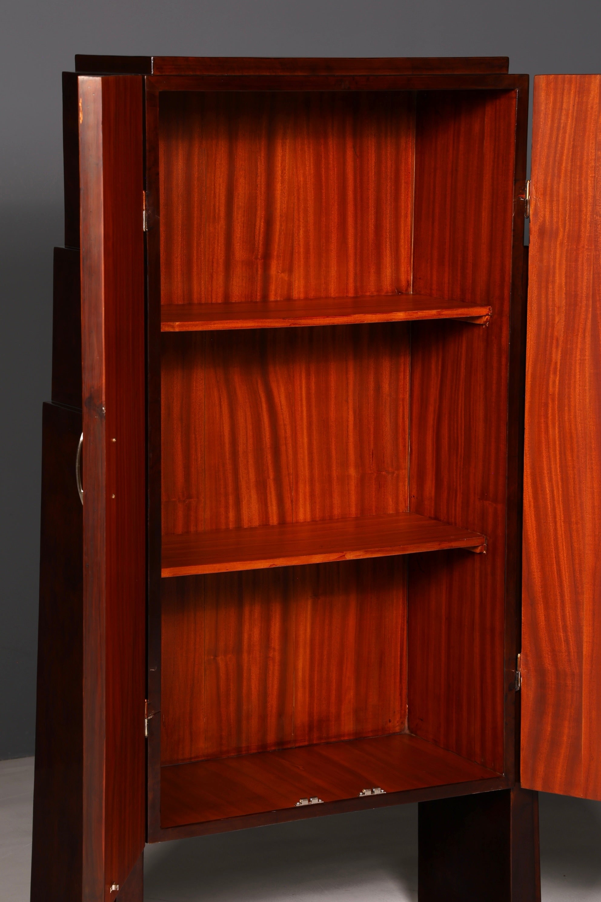 Stunning Art Deco designer cabinet, highboard, chest of drawers, vertiko, Sun, linen cabinet, hallway cabinet