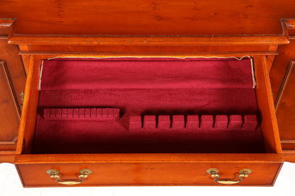 Wunderschöne Englische Vitrine Bücherschrank Buffet Antik Stil Englisch Eibe Glasvitrine Bibliothek