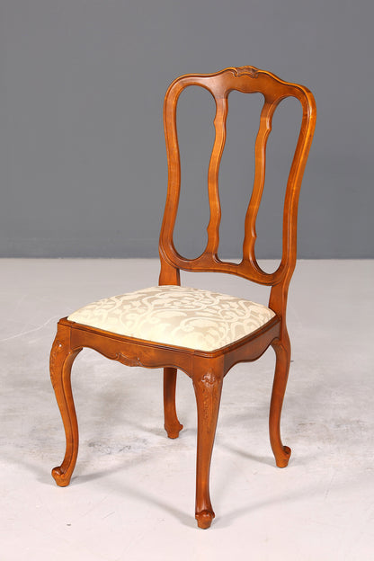 4x Traumhafte Chippendale Stühle Barock Stil Stuhlset Polsterstuhl Set Küchenstühle Esszimmer Stühle
