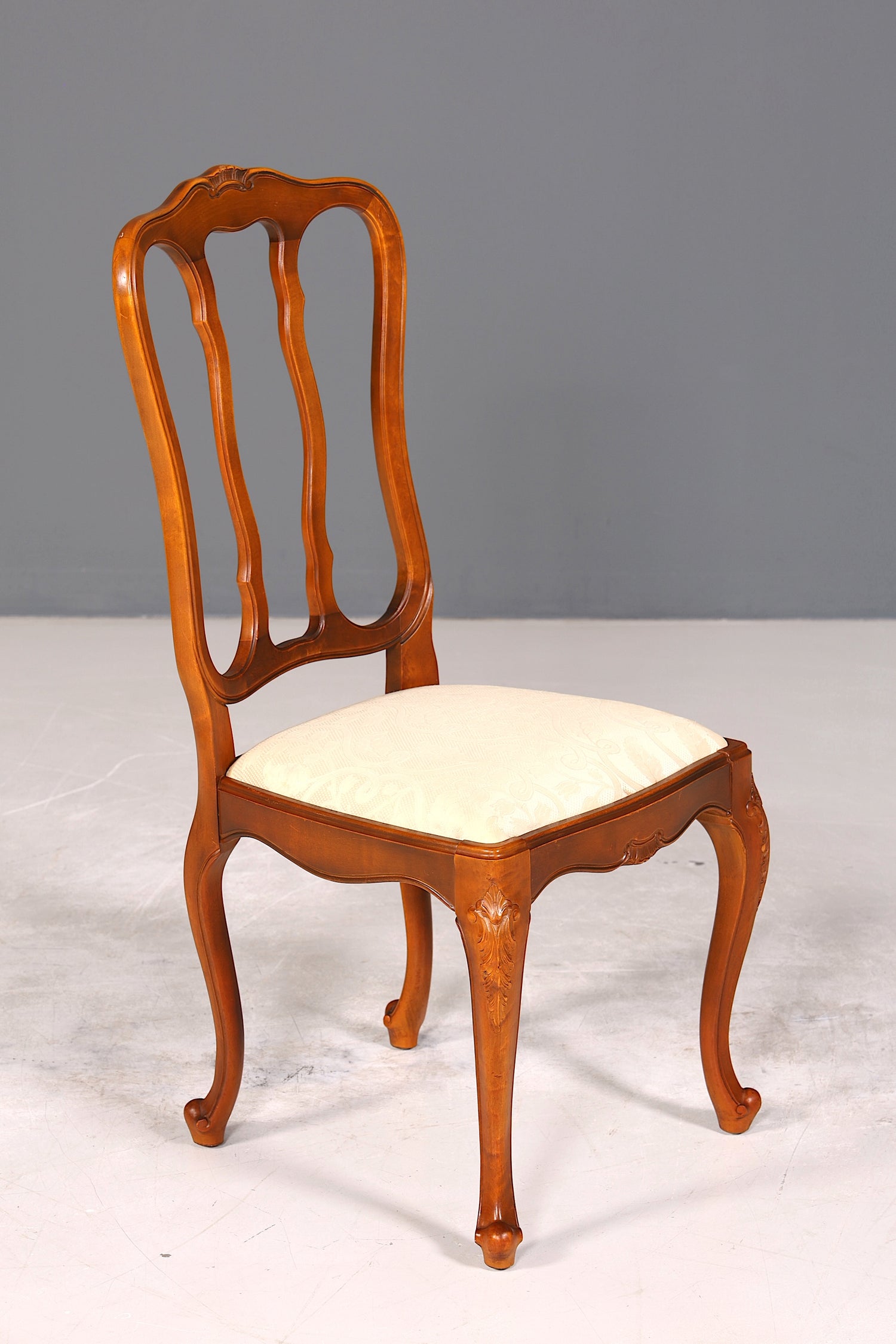 4x Traumhafte Chippendale Stühle Barock Stil Stuhlset Polsterstuhl Set Küchenstühle Esszimmer Stühle