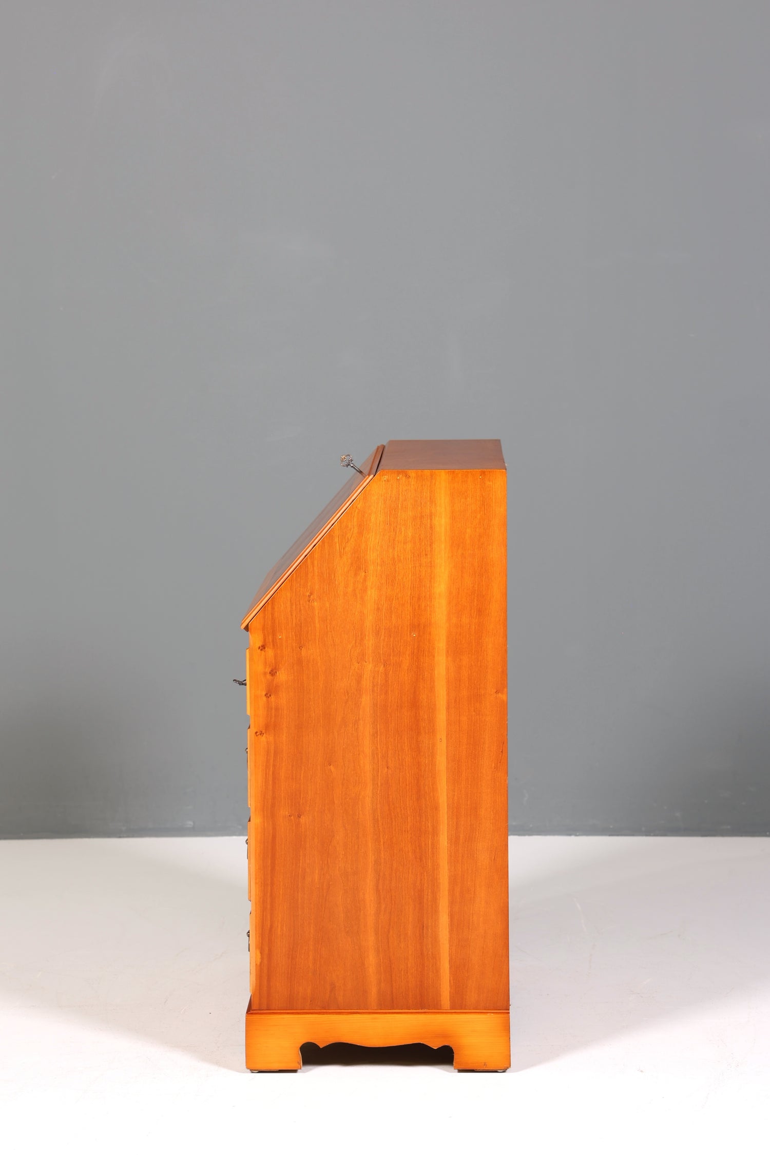 F221 Finish cm Wunderschöner Englischer Sekretär Eibe Schreibkommode Antik Stil Kommode UK Schreibtisch