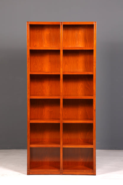 Beautiful XXL English Yew Bookcase Antique Shelving Unit Freestanding Bookcase Bookshelf Book Storage Solid Wood