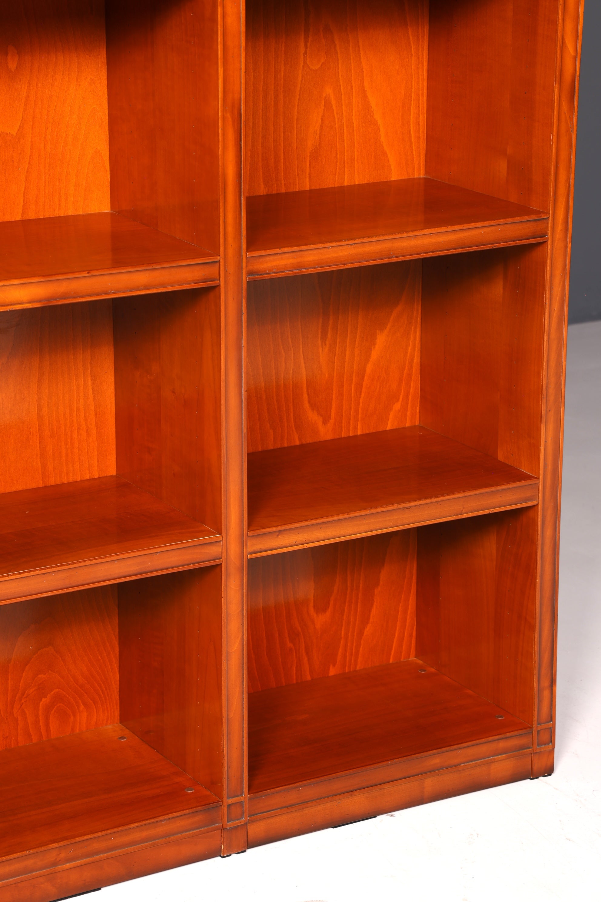 Beautiful XXL English Yew Bookcase Antique Shelving Unit Freestanding Bookcase Bookshelf Book Storage Solid Wood