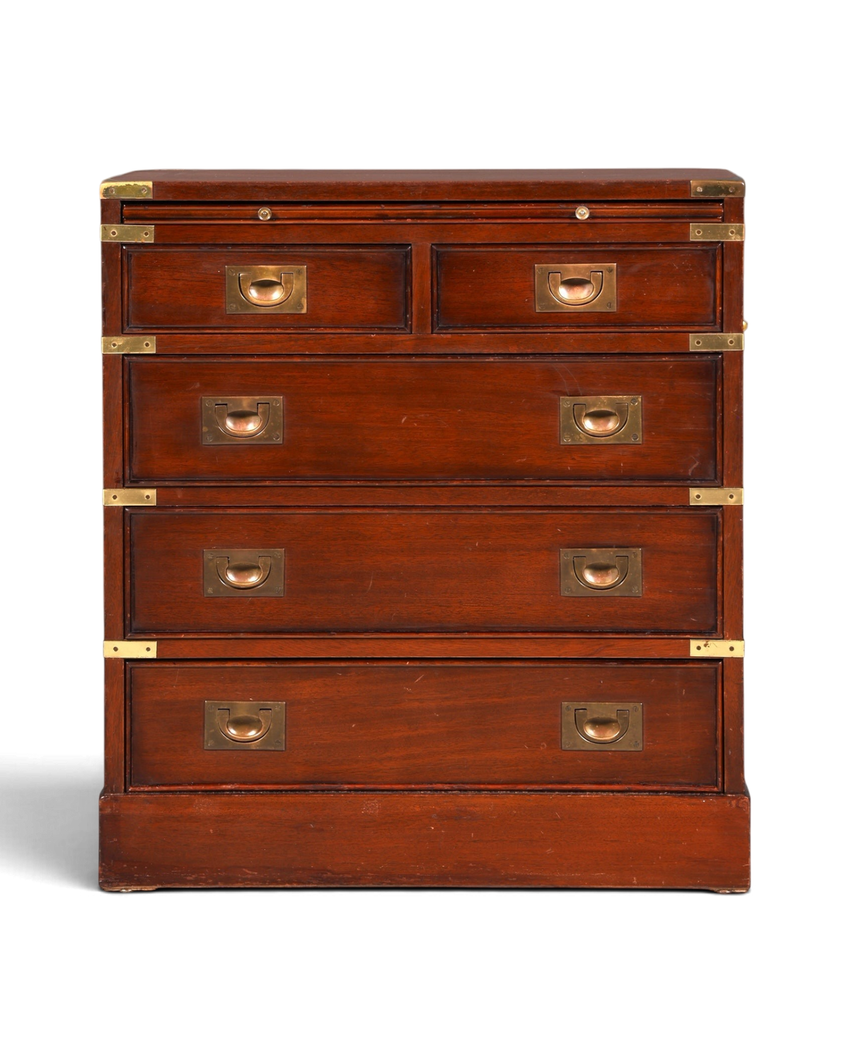 Hauptstadt Möblerei maritime Military Chest Kommode aus massivem Holz mit Messingbeschlägen im englischen Stil