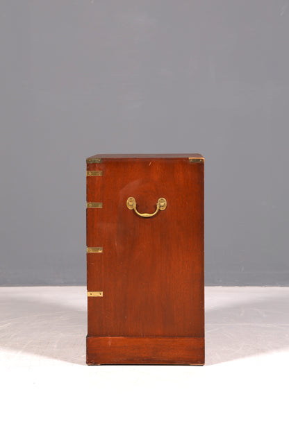 Wunderschöne Maritime Kommode Englisch Military Chest Schrank Schubladenkommode Wäschekommode Antik