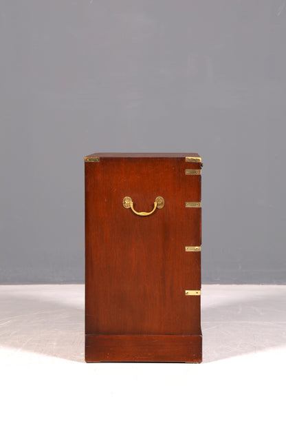 Wunderschöne Maritime Kommode Englisch Military Chest Schrank Schubladenkommode Wäschekommode Antik