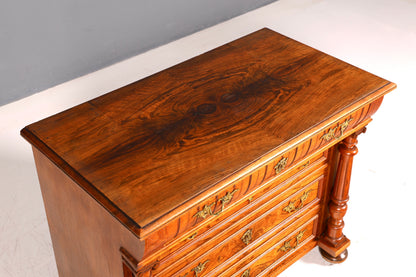 Edle Gründerzeit Kommode Louis Philippe Antik Sideboard Schubladenkommode Wäschekommode um 1890