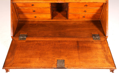 Wunderschöner Englischer Sekretär Eiche Schreibkommode Antik Kommode UK Schreibtisch Massiv Holz