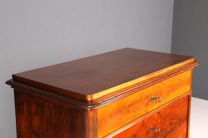 Stilvoller Louis Philippe Sekretär Vertiko Gründerzeit Kommode Chiffoniere Schubladenkommode
