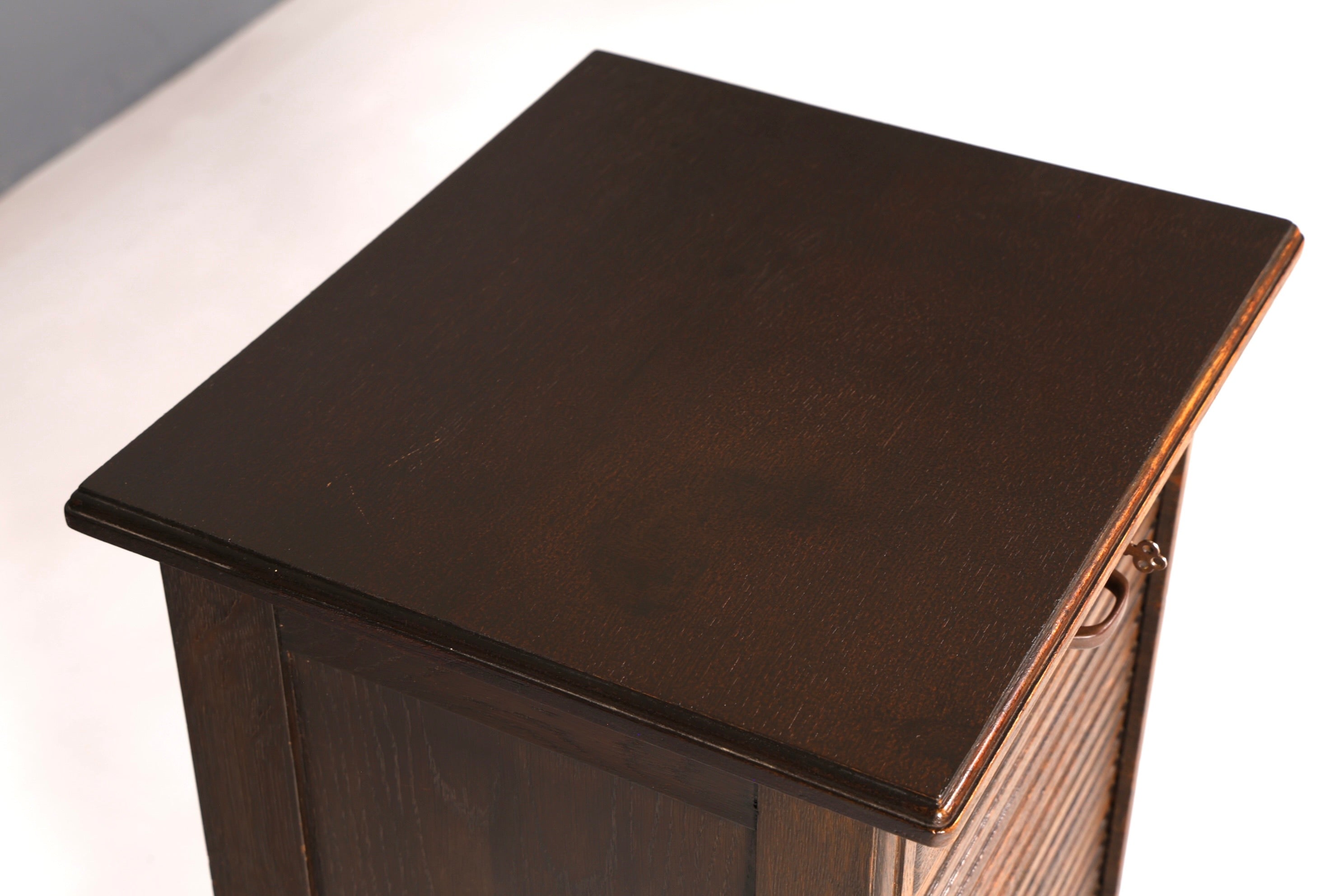 Simple Bauhaus tambour cabinet roll-front cabinet filing cabinet Art Deco office cabinet antique vintage