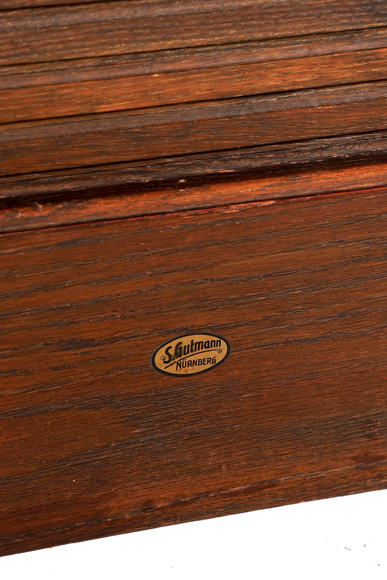 Simple Bauhaus tambour cabinet roll-front cabinet filing cabinet Art Deco office cabinet antique vintage