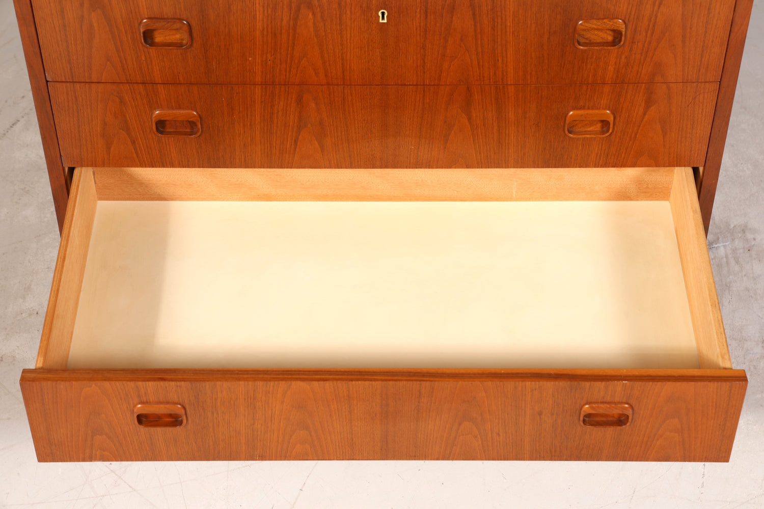 Wunderschöner Mid Century Rollladen Sekretär Danish Design echt Holz Schreibkommode 60er Jahre