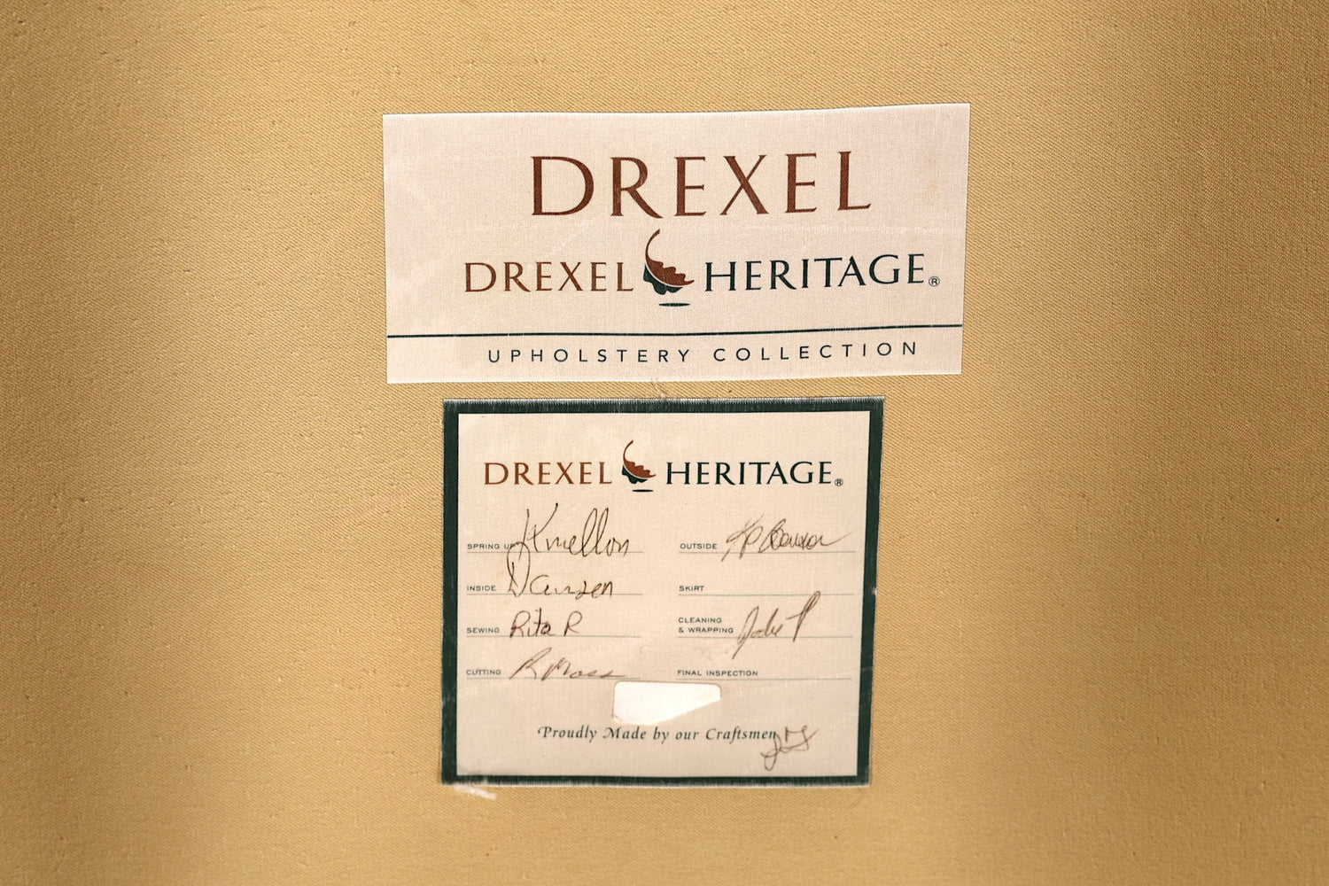 Wunderschönes Original Drexel Heritage 3-Sitzer Sofa USA Couch Wohnzimmer Polstersofa Designer