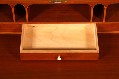 Wunderschöner Mid Century Rollladen Sekretär Danish Design echt Holz Schreibkommode 60er Jahre
