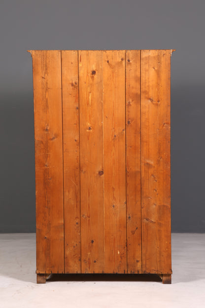 Beautiful Art Nouveau Antique Cabinet from Around 1880, Oak Wardrobe, Hallway Cabinet, Linen Cabinet, Solid Wood