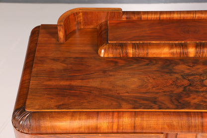 Wunderschöner Original Art Deco Schrank Nussbaum Sideboard massiv Holz Antik Anrichte