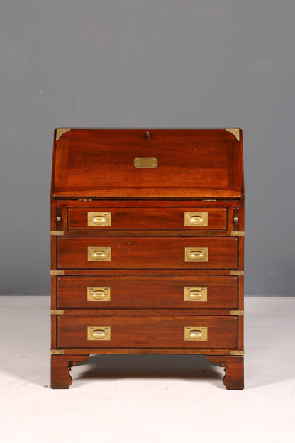 Beautiful Maritime Secretary English Writing Cabinet Solid Wood English Desk