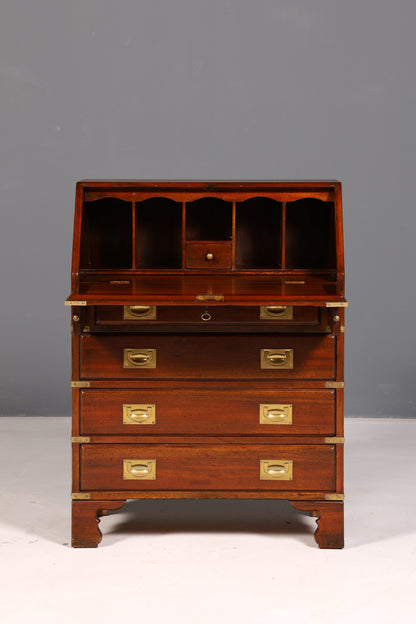 Beautiful Maritime Secretary English Writing Cabinet Solid Wood English Desk