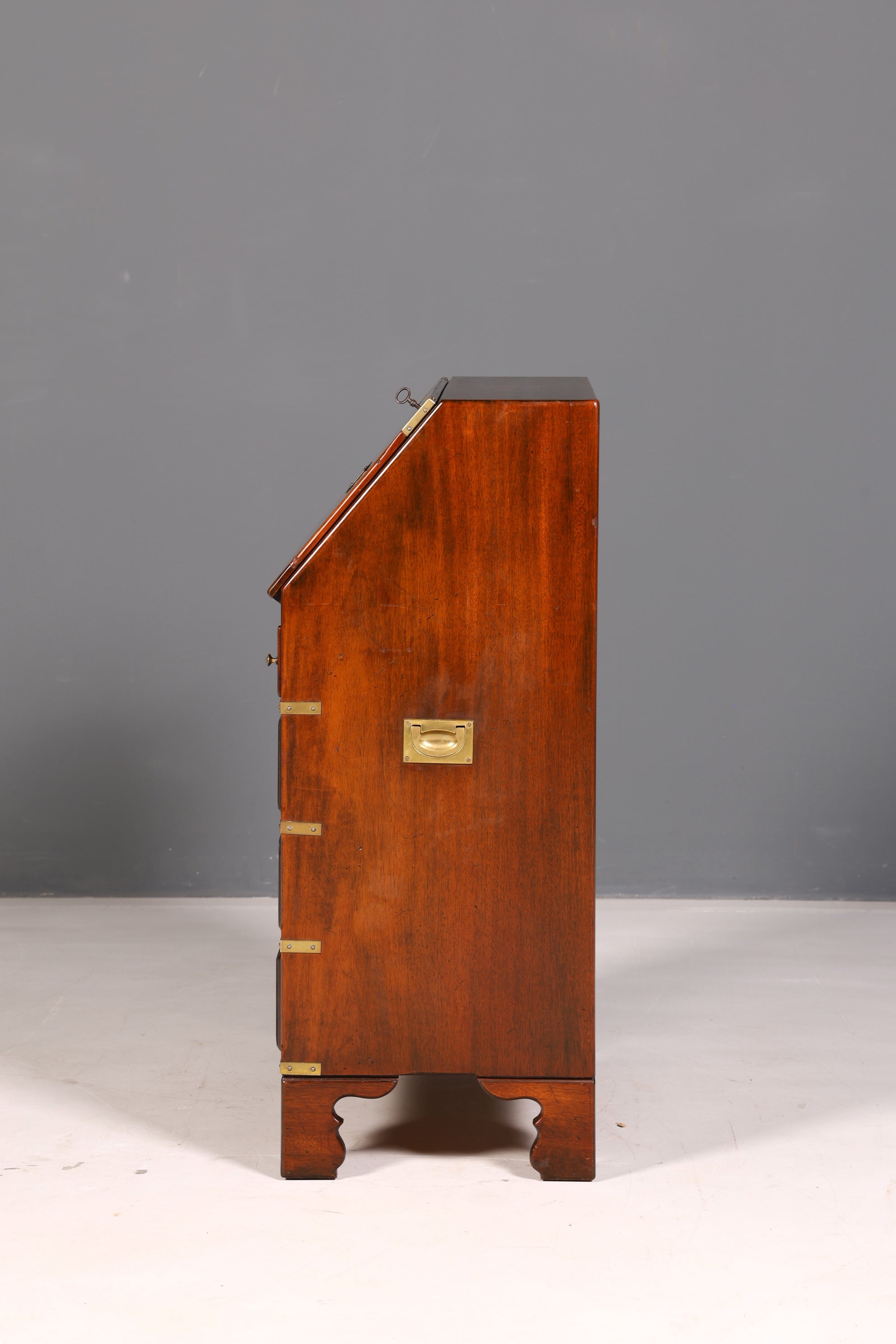 Beautiful Maritime Secretary English Writing Cabinet Solid Wood English Desk