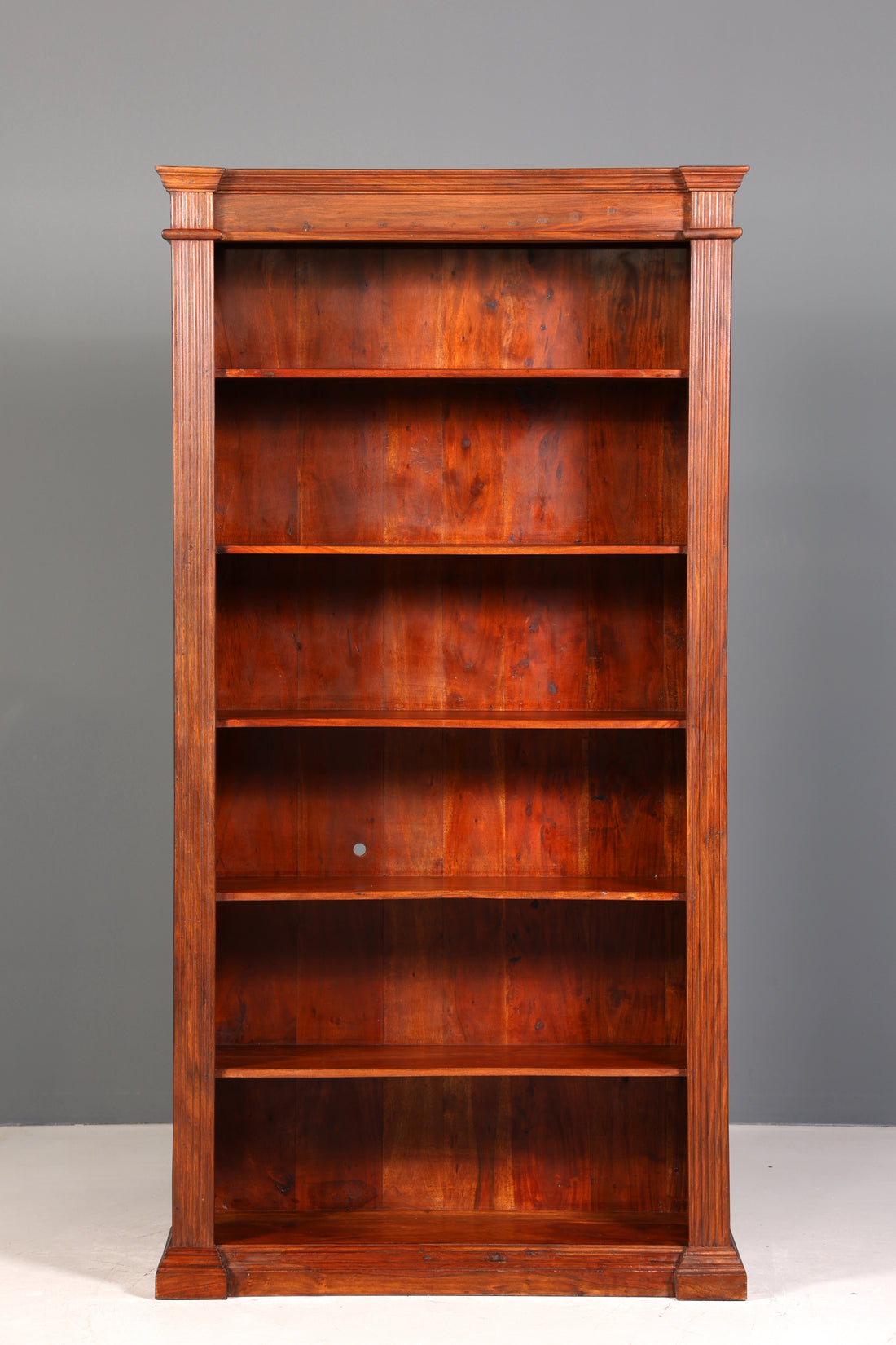 Traumhaftes XXL massiv Sheesham Holz Regal Indisch Kolonial Antik Stil Bücherregal Buchablage Bibliothek