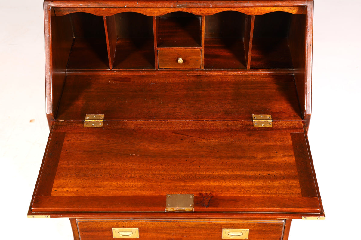 Beautiful Maritime Secretary English Writing Cabinet Solid Wood English Desk