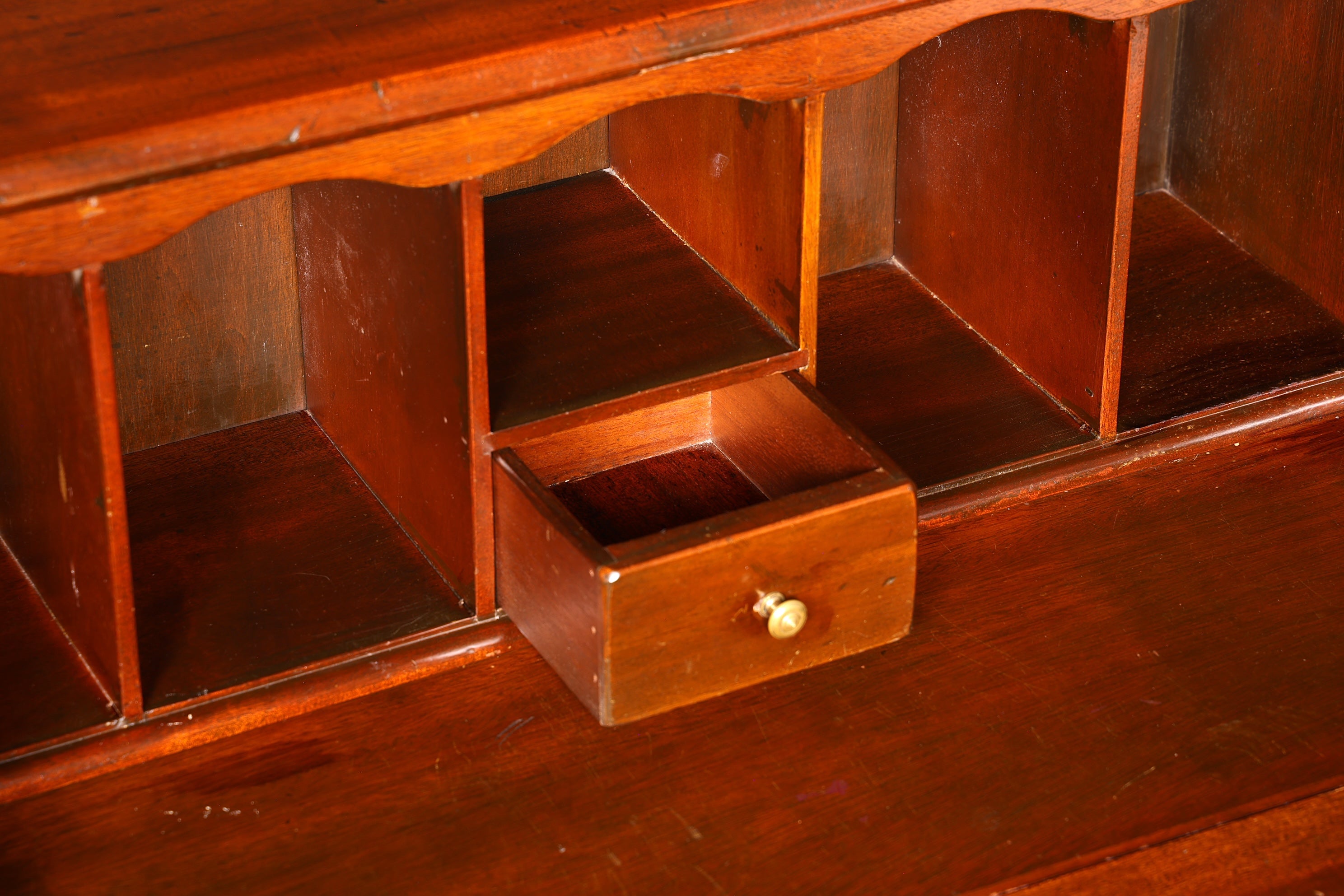 Beautiful Maritime Secretary English Writing Cabinet Solid Wood English Desk